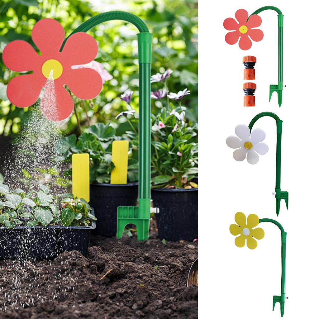 Blumensprenger für den Außengarten 360 Grad drehendes bewegliches Bewässerungswerkzeug dekorativer Crazy Daisy Sprenger für Wasserspaß