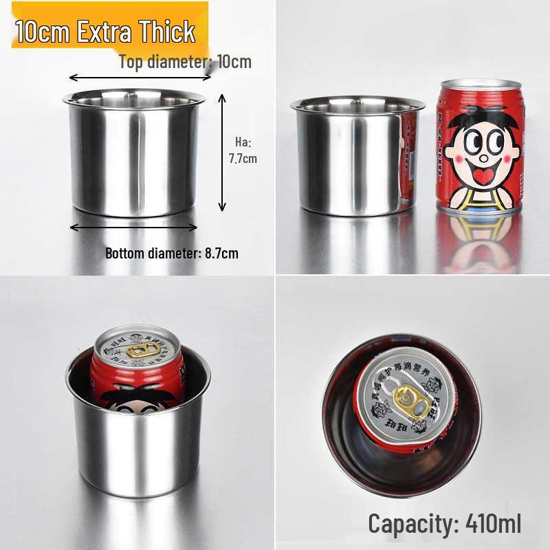 Stainless Steel Spice & Condiment Jar with Lid for Kitchen Use