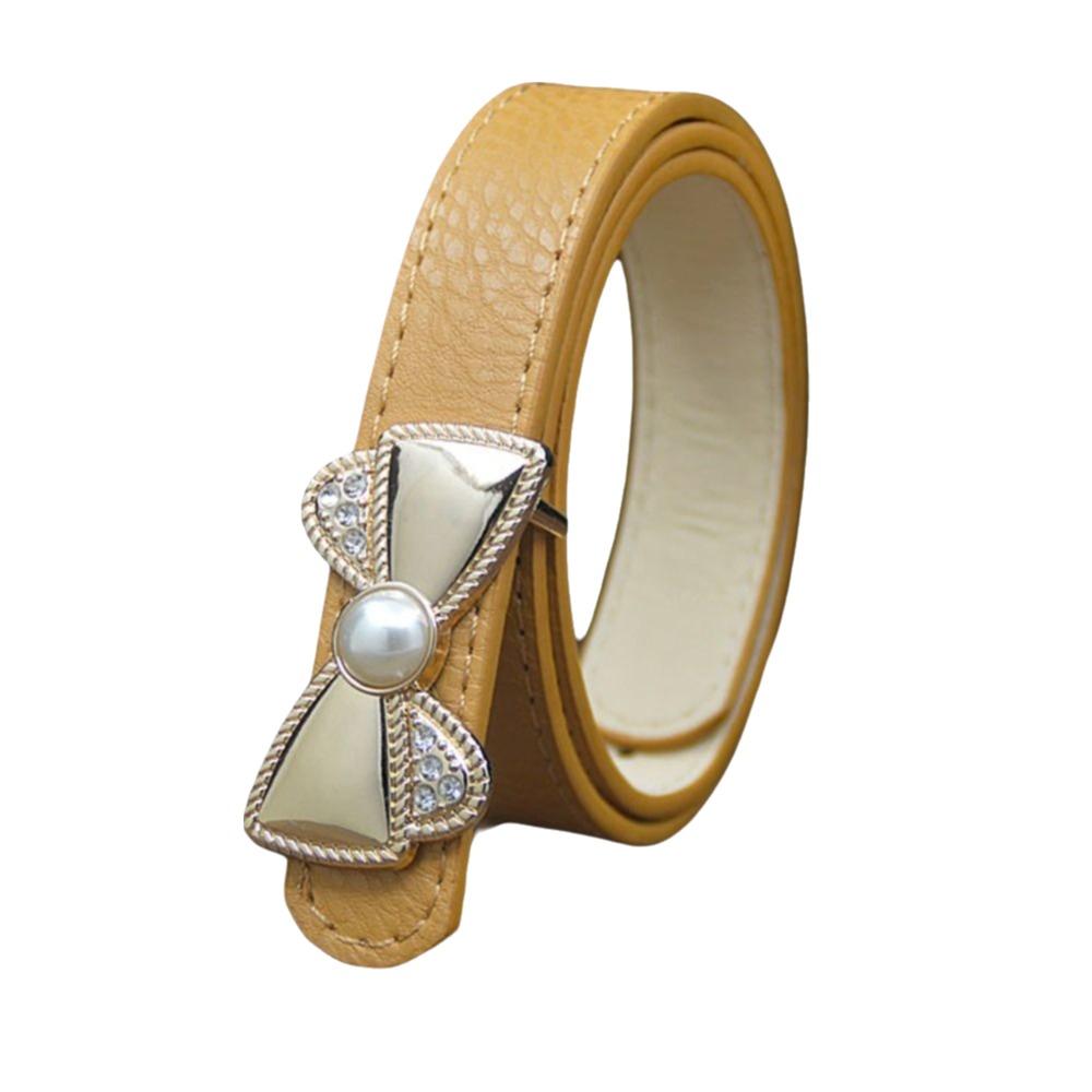 Bowknot Buckle Bowknot Waist Belt Adjustable Strap Adjustable Belt Pure Color Belt For Children верблюд