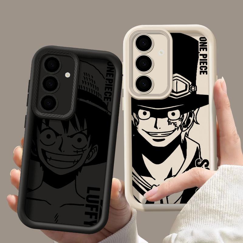 One Pieces Phone Case For Samsung S26 S25 S24 S23 S21 S20 Ultra Sabo Luffy Ace For Galaxy S25 S24 FE S26 Plus Soft Silicon Cover