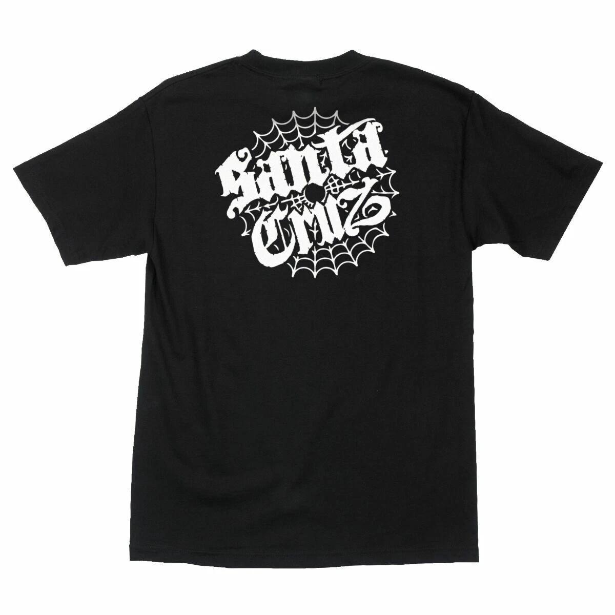 Santa Cruz COBWEB DOT Skateboard T Shirt BLACK M