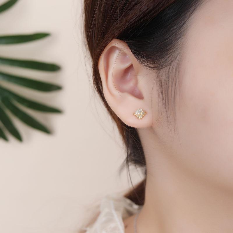 Cute Little Planet Earrings Small and Simple Design Earrings Students