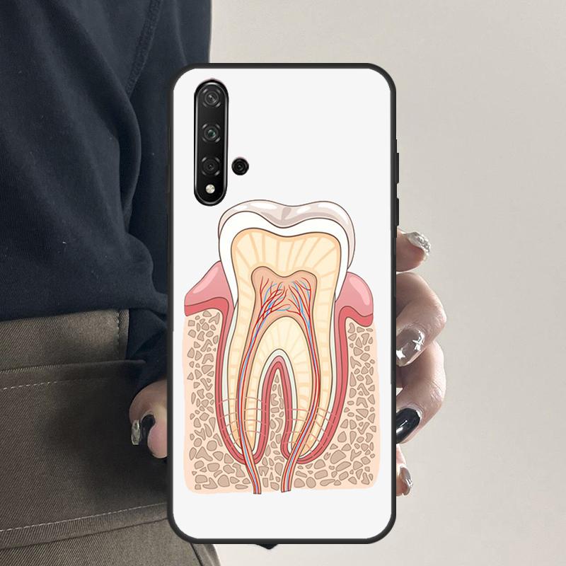 Cartoon Dentist Dental Teeth For Huawei Nova 9 10 SE 5T 12s 12i 11i Y91 Y90 Y60 Y70 Y72 Y61 P20 P40 P30 Lite P60 Pro Case