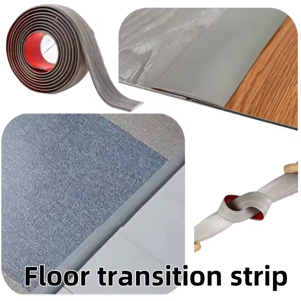 1PC 1mx7.6cm Adhesive Floor Transition Strip Door Threshold Laminate Flooring Divider Bar Pvc Floor Connector Hardware Floor