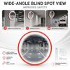30cm Diameter Convex Safety Mirror Hemispherical Traffic Safety Mirror  Corners