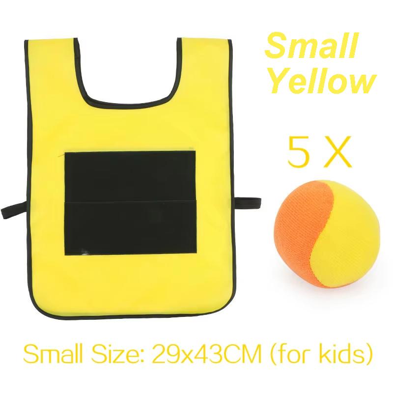 Children'S Outdoor Sports Game Toy Set With Ball Vest Adhesive Throwing Toy Party Interactive Throwing Target Game