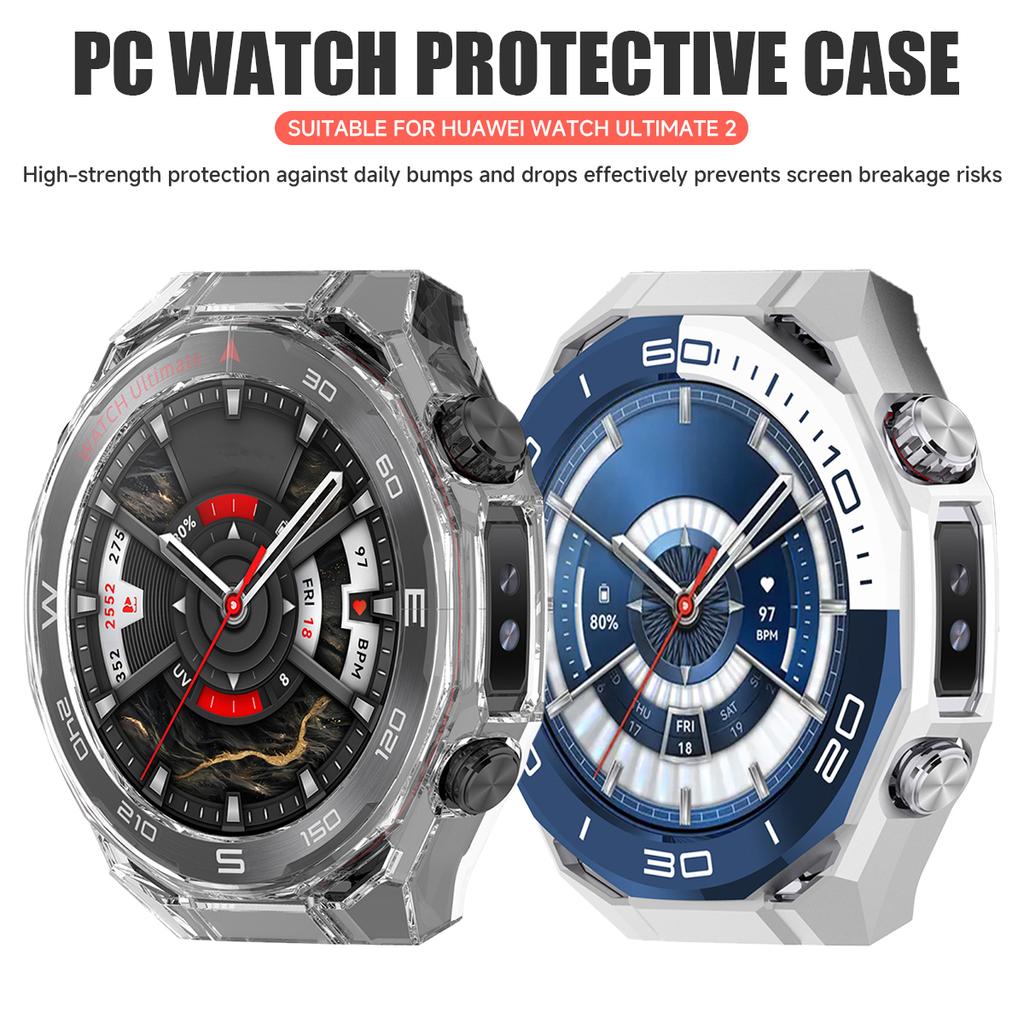 Huawei Watch Ultimate 2 için Yeni PC Delikli Kasa Huawei Ultimate 2 Aksesuarları için Kenar Koruyucu Tampon Kapak