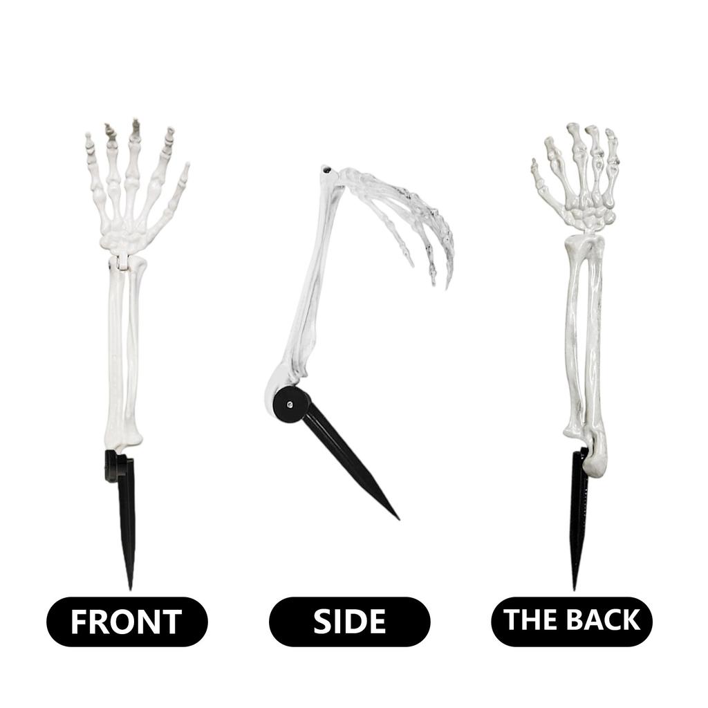 Halloween Ground Decoration, Simulated Hand Bones, Ground Skeleton Festival Courtyard Decoration Hand Bones Costume Props