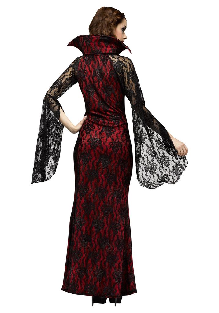 Vampiress Adult Costume Vampiress Adult Costume for Halloween Small Size (6-8)