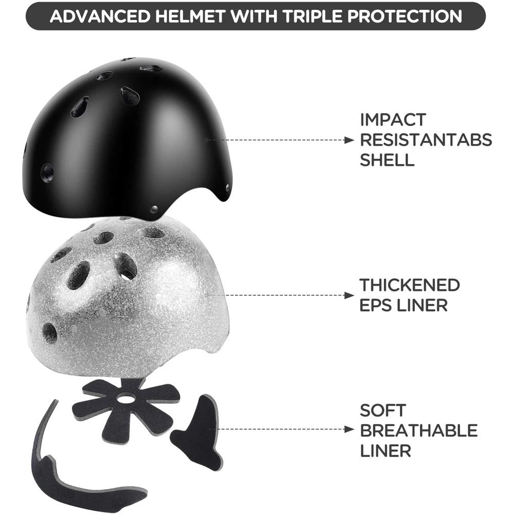 7-teiliges/Set Kinder Mädchen und Jungen Alter 3-10 mit Handgelenkschutz Knieschoner Ellbogenschoner Schutzausrüstung für Kleinkind Skaten Radfahren Roller