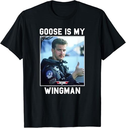 

Top Gun Goose Is My Wingman Frame TShirt Unisex T-Shirt S