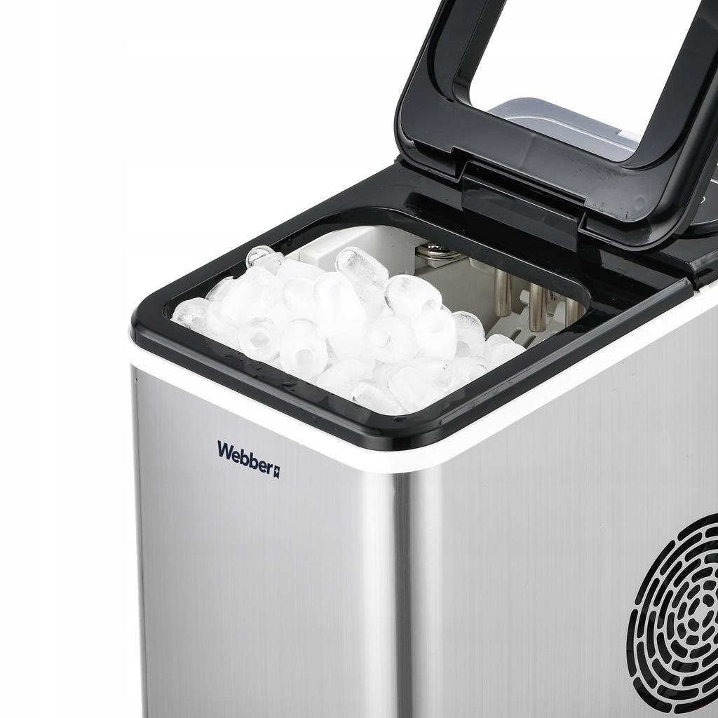 Ice Maker Webber Ruka Im-002 Inox 13Kg 165W 2 Cube Sizes 1.5 L