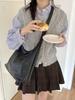 2025 Women's Large Capacity Korean Style Soft Leather Shoulder Bag - Retro, Simple, Crossbody, Underarm Mother-Child Bag.