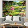 Masha and The Bear Print Tapestry, Lightweight Wall Hanging, for Bedroom, Dorm, Living Room, Home Art Decor - Birthday Christmas Gift for Friends