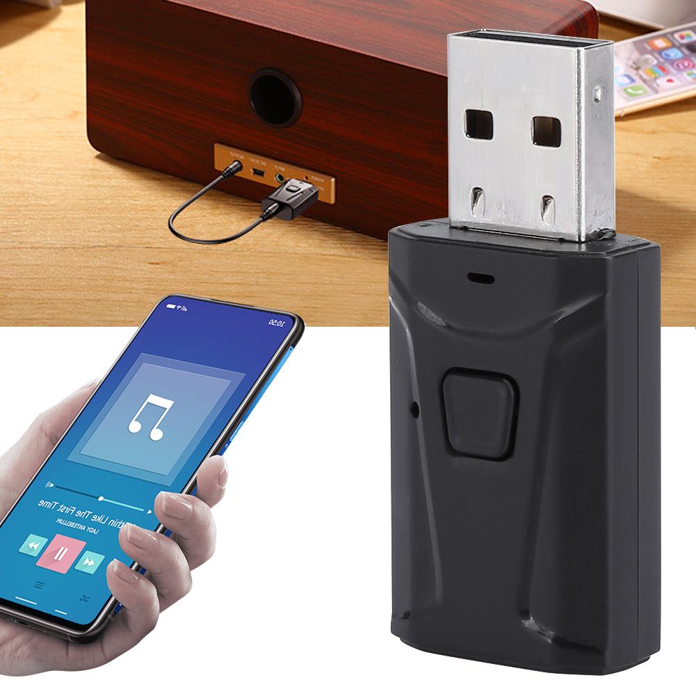 For Bluetooth Adapter 2‑in‑1 5.0 Transmitter and Receiver Audio for TV Car Home Stereo