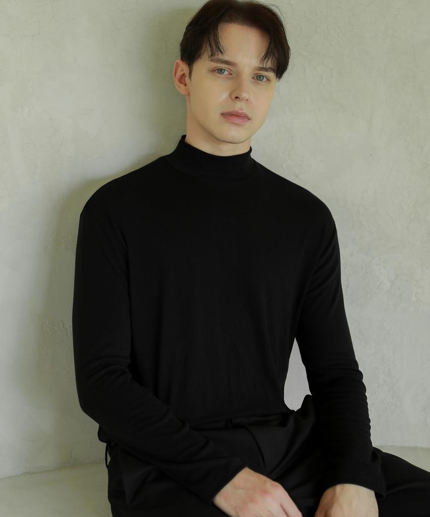 ESN [Set] Half Turtleneck Knit T-Shirt (Type B)