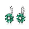 Multicolor Gemstone Stud Earrings Hypoallergenic Lightweight Design For Sensitive Skin Daily Wear Sparkling Jewelry
