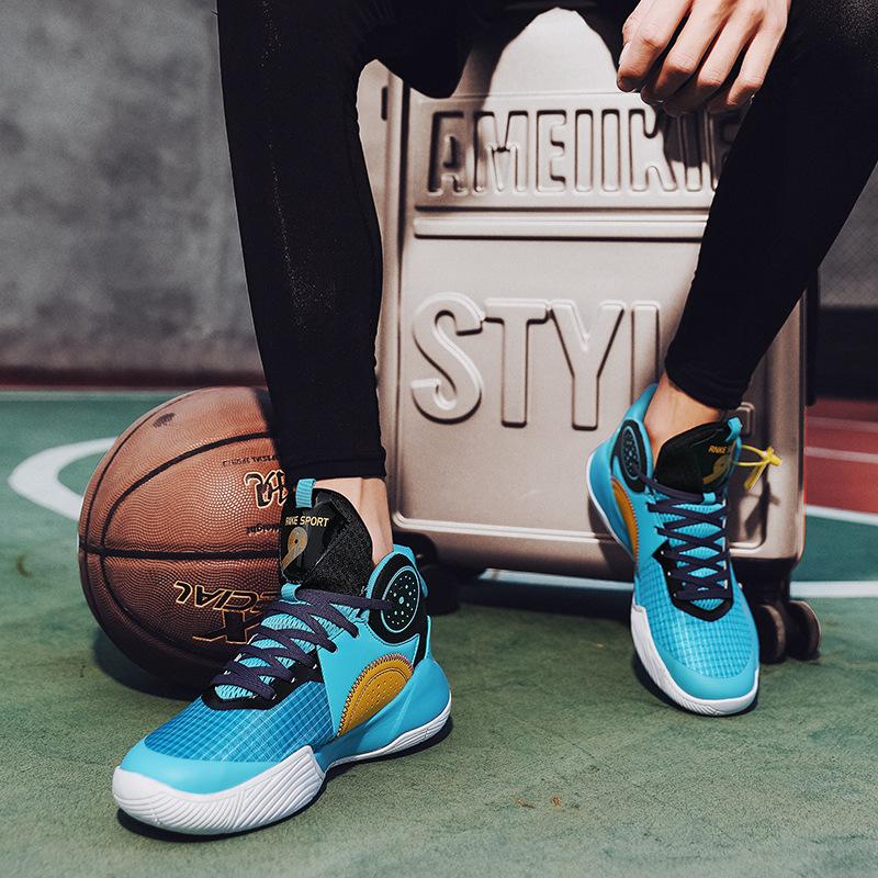 Męskie Buty do Koszykówki Letnie Antypoślizgowe Odporne na Ścieranie Amortyzujące Młodzieżowe Treningowe Tarcie Rzeczywisty Trening Buty Sportowe