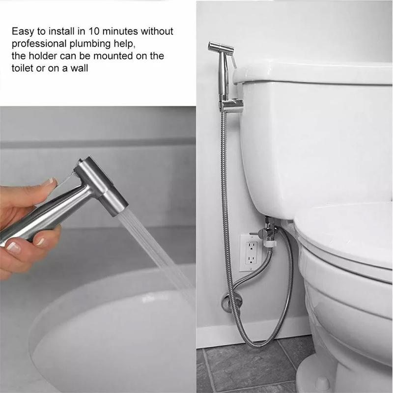 Jet Handheld Bidet Toilet Spray Muslim Hygienic Shattaf Douche Shower Self Kit