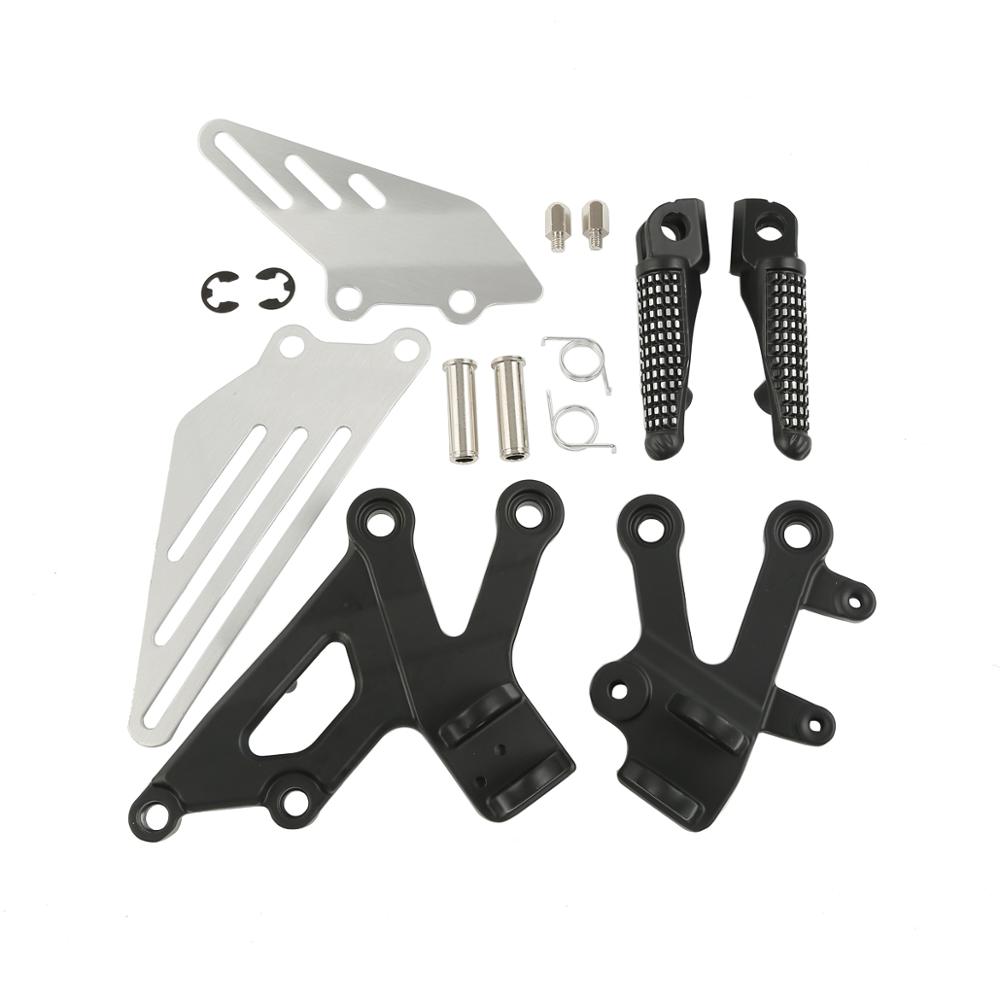 Motorcycle Front Foot Pegs Footrests Bracket For Kawasaki Ninja ZX12R 2002-2005 2003 04