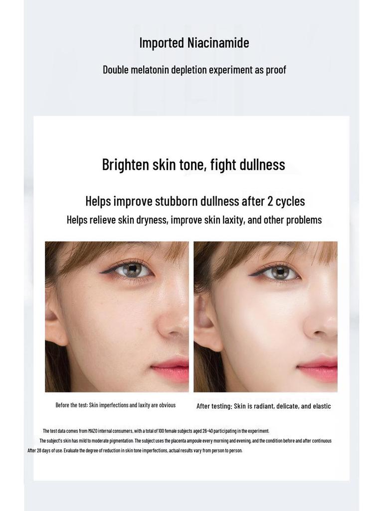 MAZO Niacinamide Hydrating Essence Set: Morning & Evening Moisturizing Skincare for Autumn & Winter.