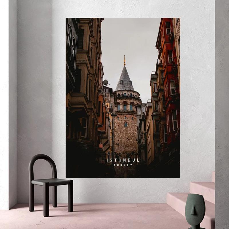 Istanbul Turkey Landscap Poster Print Mosque Sunrise Art Canvas Painting Tower Photo Bedroom Travel Wall Decoration Wall Picture