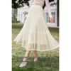 Women's Elegant Tiered A-Line Midi Skirt