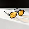 Non-polarized Men Square Double Bridge Sunglasses Casual, Daily Wear, PC Frame & Lens, Decorative,  Driving Fishing Glasses
