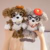 1 Pezzo 23cm Adorabile Cane con Capelli Ricci Giocattoli di Peluche Kawaii Cucciolo Indossa Occhiali Barboncino Peluche Bambole Adorabile Regalo per Bambini