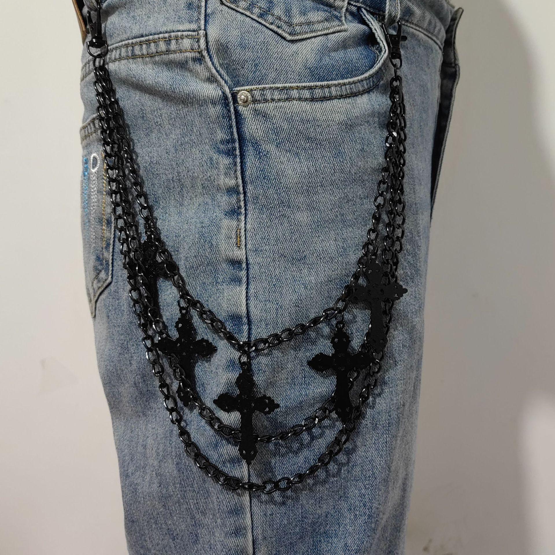 Metal Skull Hip Hop Punk Waist Chain - Cool Unisex Accessory
