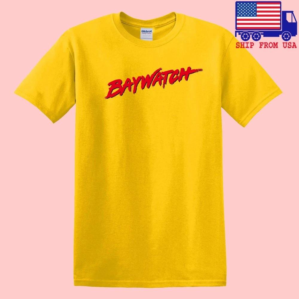 Baywatch Retro Tv Show Men s Yellow Size S-5XL 4XL