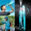 600ml Kreative Sprühwasserflasche Tragbare Zerstäuberflaschen Outdoor-Sportarten Fitnessstudio Trinkgeschirrflaschen Wasserflaschen