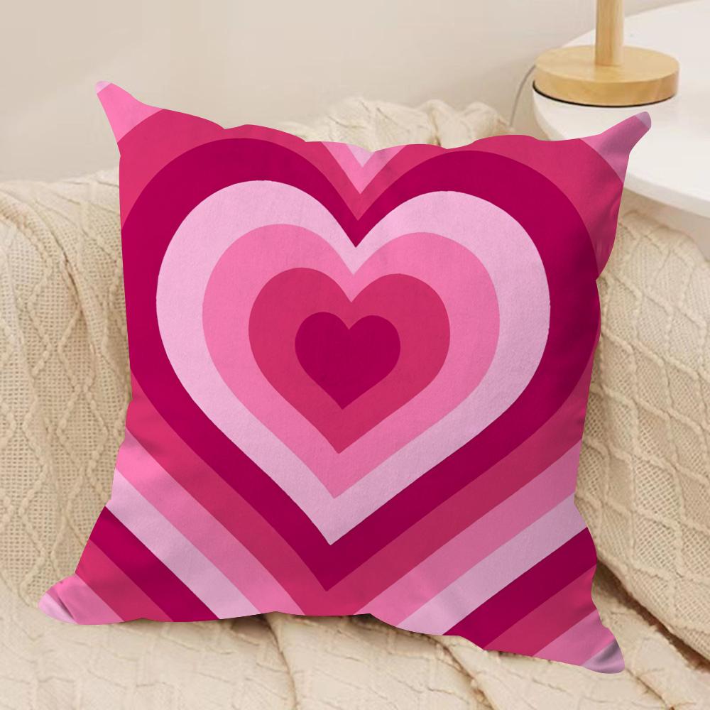 

Sweet Love Cushion Cover Soft Plush Fabric DoubleSided Printed Cushion Covers for All Seasons Modern HomeDecor Gift 30x30cm