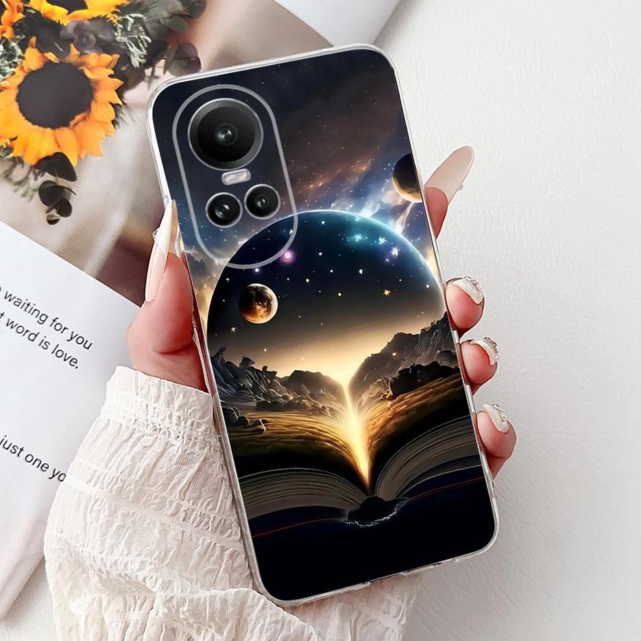 For Oppo Reno 10 5G Case CPH2531 Luxury Fashion Painted Cover Soft Slim Phone Case For Oppo Reno 10 Pro Plus Reno10 Pro+ 5G Bags