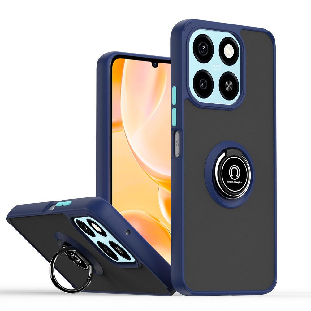 Capa de suporte giratório para ZTE Blade A55 A35 ZTE Axon 60 Lite Axon60 com anel de metal e capa de suporte para carro