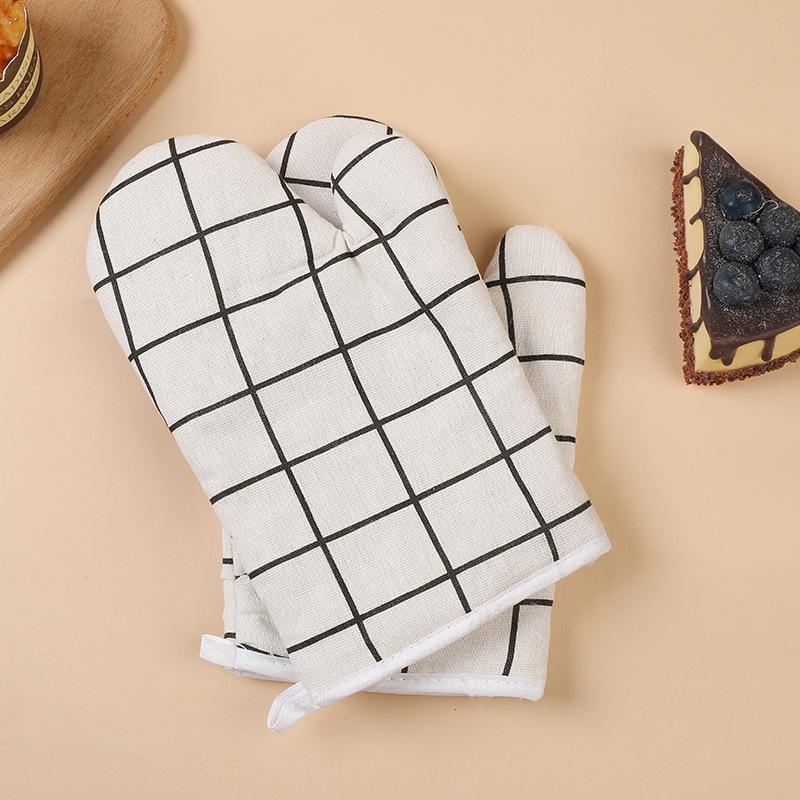 Cotton and Linen Heat-resistant GlovesSpecially Designed for Tools and Ovens Can Withstand High Temperatures