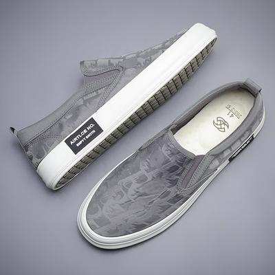 Fashion New Men's Canvas Shoes New Fashion Casual Shoes Slip On Low Top Designer Loafers Shoes Summer Flat Breathable Sneakers SS23829