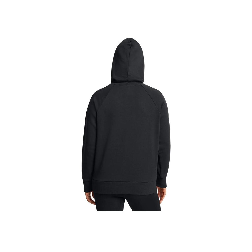 Under Armour Rival Fleece Printed Hooded Fashion Sweatshirt Women sweatshirt Black 1387029-001
