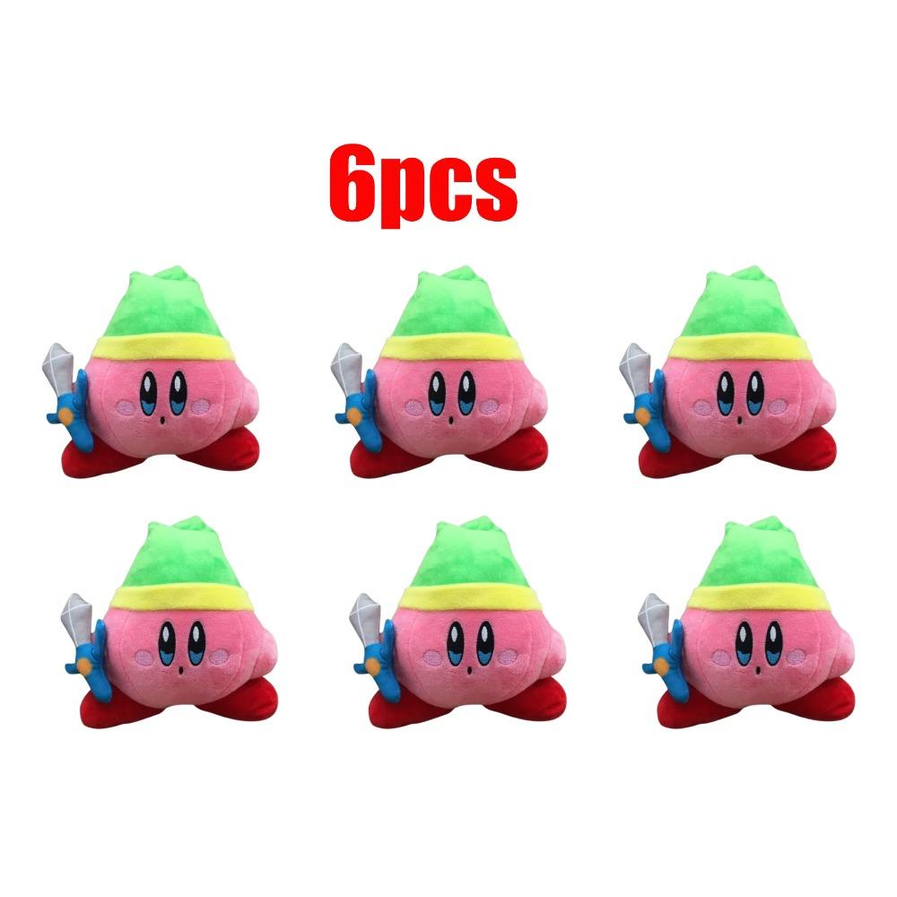 Anime Kirby Λούτρινα Παιχνίδια Kawaii Cute Pink Peluche Cartoon Μαλακή γεμιστή κούκλα ζώων Χνουδωτό μαξιλάρι Διακόσμηση δωματίου στο σπίτι Δώρο γενεθλίων Παιδί