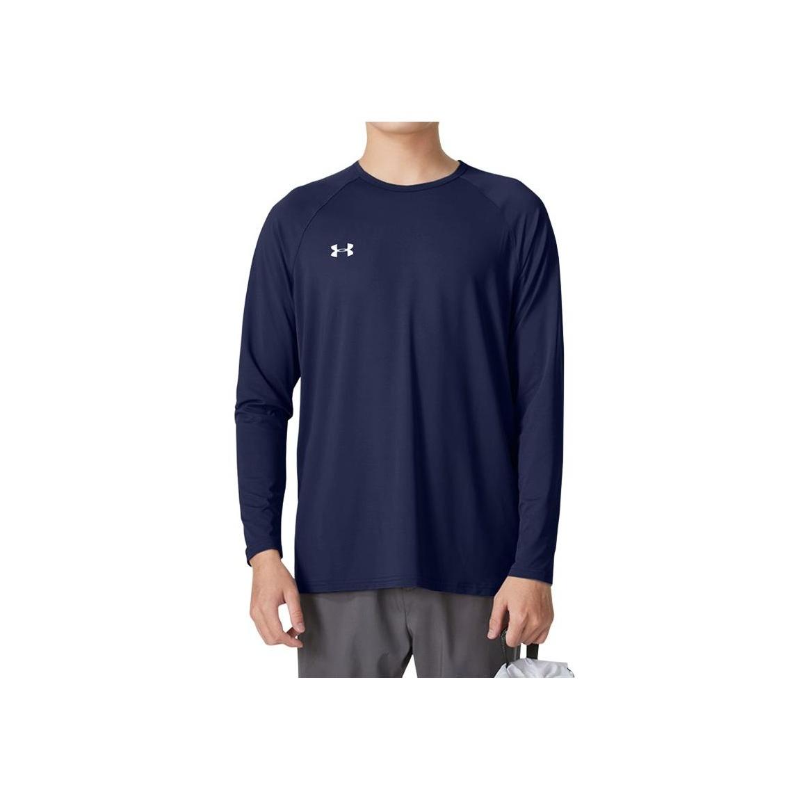 

Under Armour Темно-синяя быстросохнущая дышащая футболка с длинным рукавом унисекс 24600601-409 S