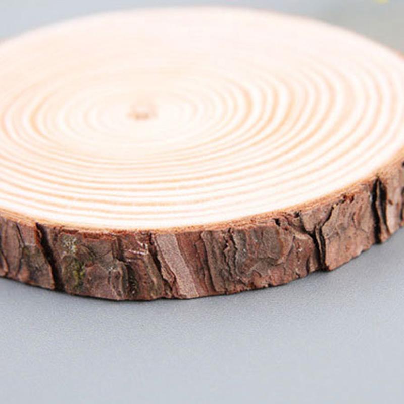 10 stuks Houten Schijven Schildersbord Onbewerkt Natuurlijk Grenen Ronde Schijven Cirkels Foto Fotografie DIY Knutsels Bruiloftsfeest Decor