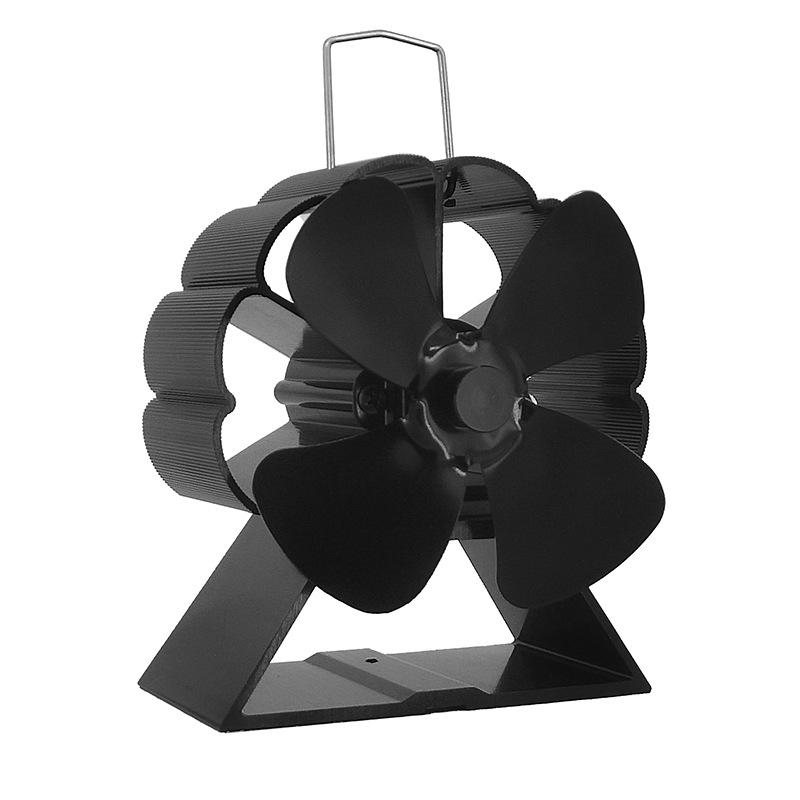 6 Blades Mini Fireplace Fan Heat Powered Stove Fan Wood Log Burner Eco Quiet Energy Saving Heater Home Efficient Heat Distribute