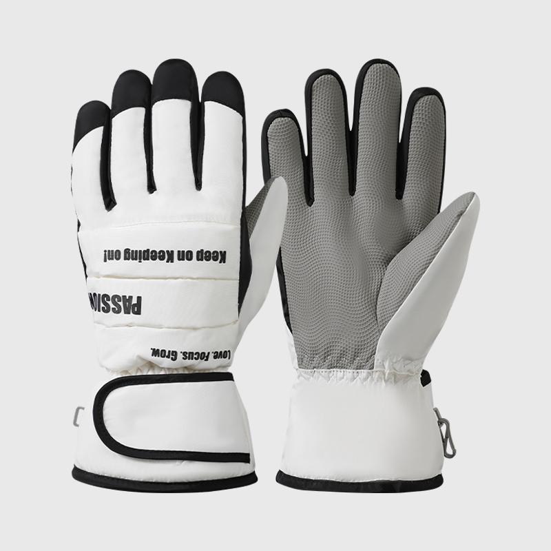 Cold Weather Outdoor Thermal Waterproof Woman Winter Ski Snowboard Gloves One Size белый