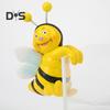 2 Pcs Bee Planter Ornament Hanging Bee Sculpture Resin Cartoon Honeybee Figurine for Potted Plants Flower Pot Edge Decor