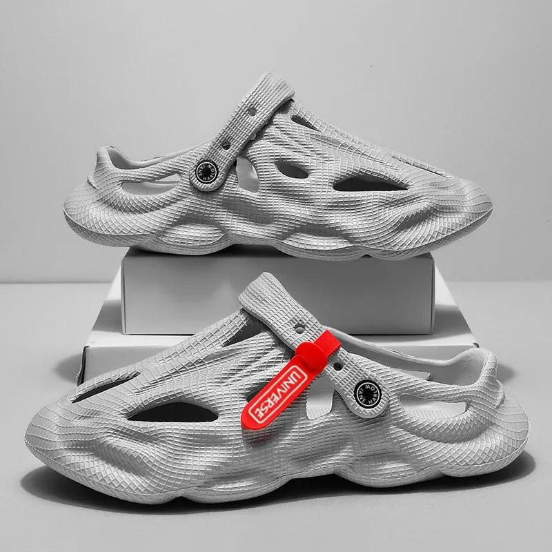 Male Shoes Sneakers Men's Genuine Leather Sandals Men's Slide Slipper Man Luxury 2024 Original Brands Shoes Flip Flop Slippers