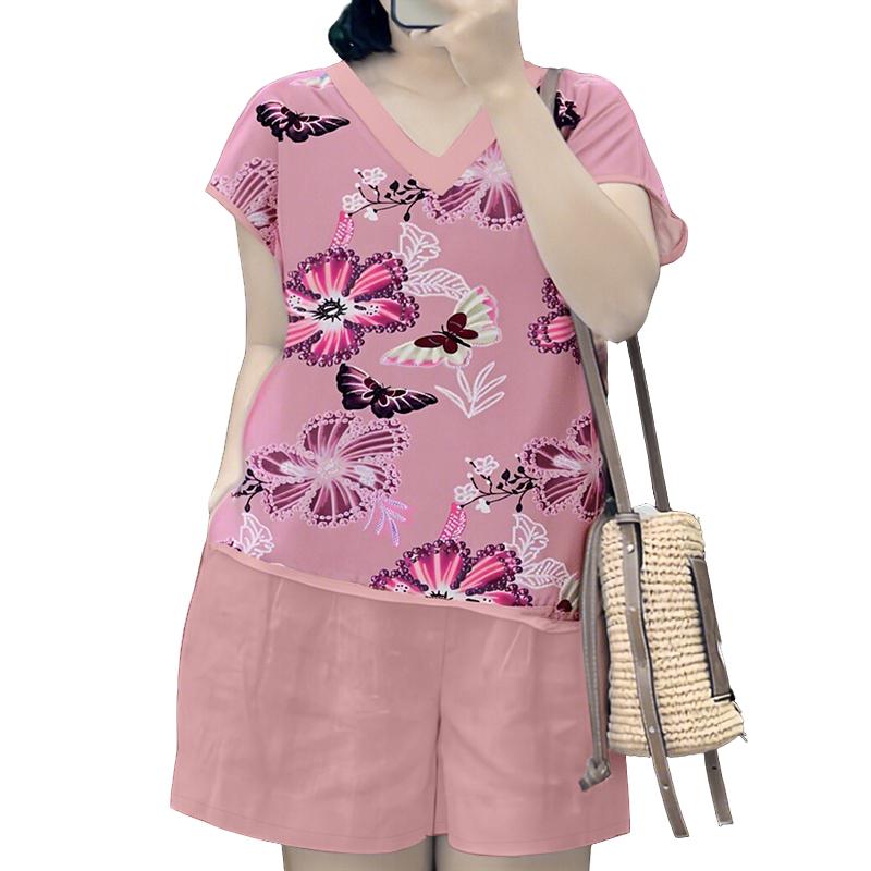 

ZANZEA Женский асимметричный короткий рукав блузка и шорты летний костюм из двух частей комплект