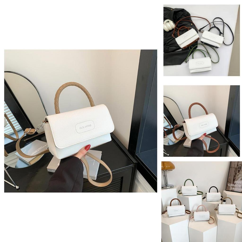 2024 New Fashion Color Block Minimalist Summer Women's Bag Pu Material Versatile Casual Handbag Shoulder Crossbody Bag