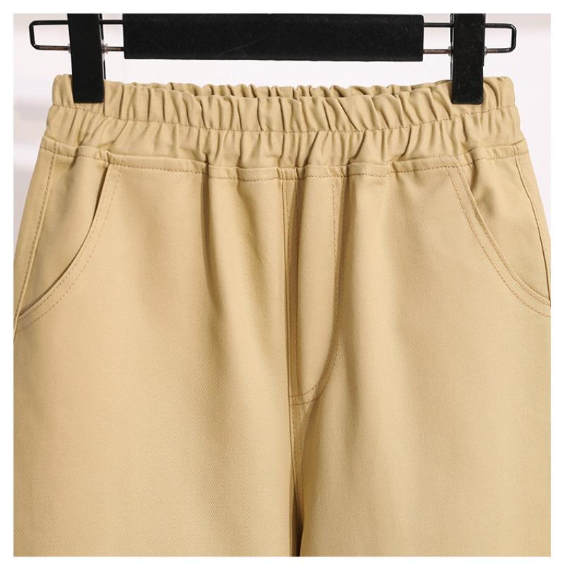 Jarní a podzimní dámské kalhoty Velké kalhoty Volné Pracovní oděvy BF Harajuku Wind Ulzzan Trend I Tide Rovné kalhoty Široké kalhoty