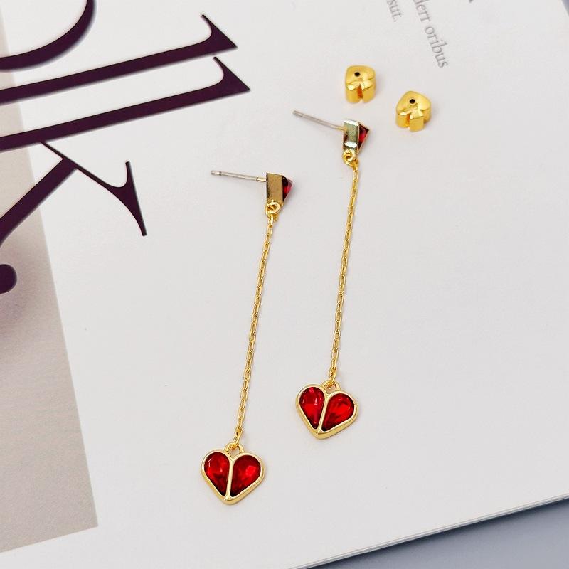 Fashion Commuter K Series Peach Heart Earrings Earrings Love Premium Earrings