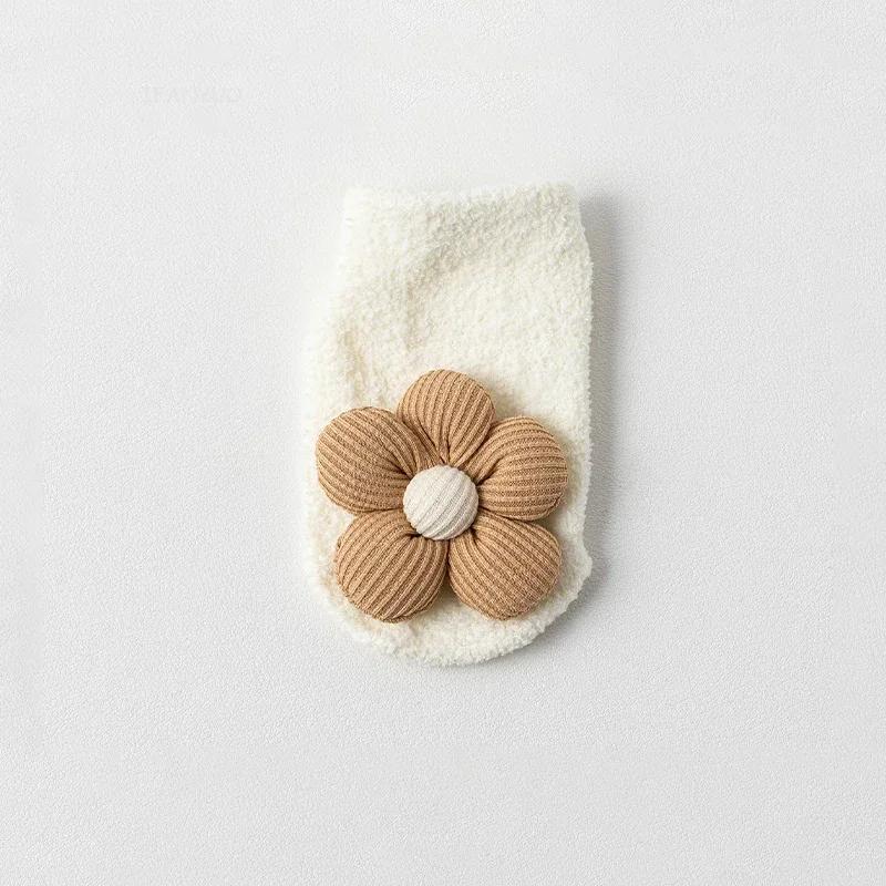 Cartoon Bear Baby Socks Girls Boys Newborn Anti Slip Soft Warm Winter Autumn Toddler Indoor Floor Thick Socken Infant Stockings